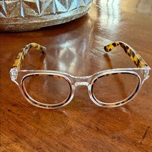 Women's Tortoiseshell and Clear Sunglasses